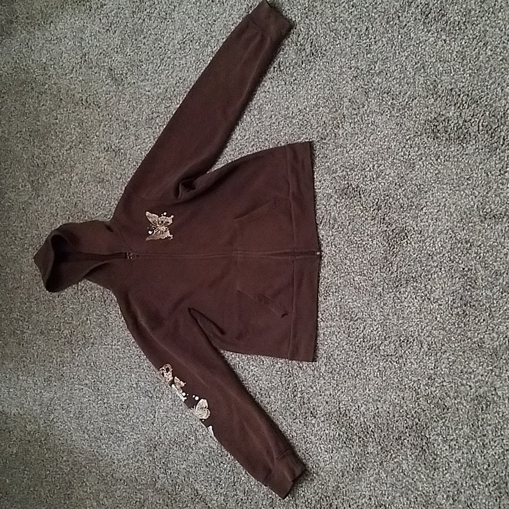 Free w/Bundle Brown Zip Up Hoodie